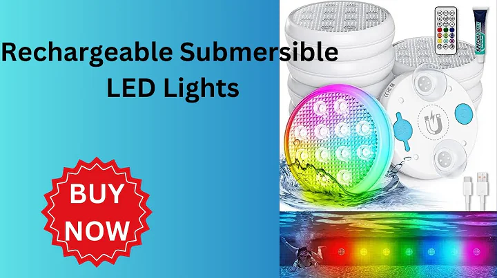 Transform Your Space with IIQ Submersible LED Lights | Vibrant Colors | Waterproof | Remote Control