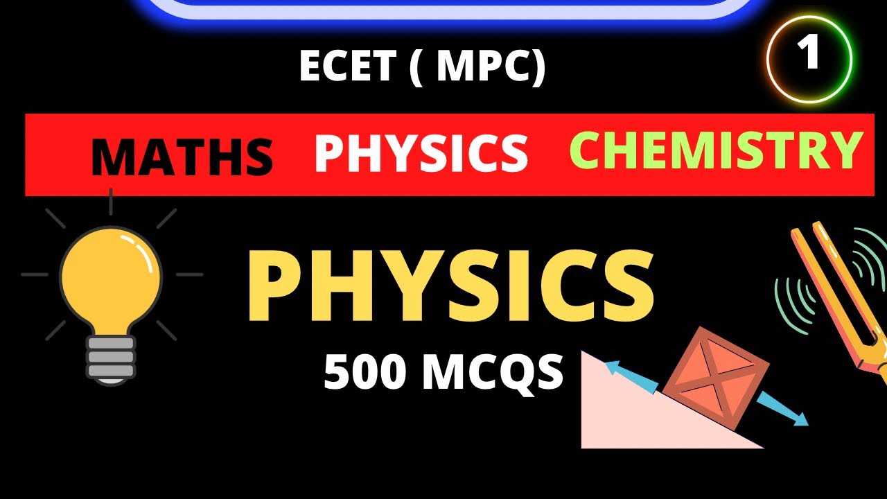ECET PHYSICS MCQs | Part -1,