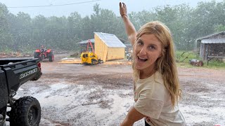 We Raced the Rain to Finish Our Kiln Build… Doors, Insulation & Chaos!