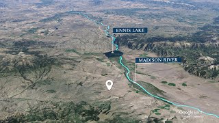 Satellite Map Video for Ennis, Montana Horse Property