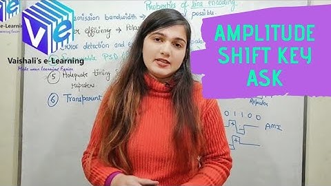 L 7 | ASK | Amplitude Shift Key | Digital Communication | Vaishali Kikan