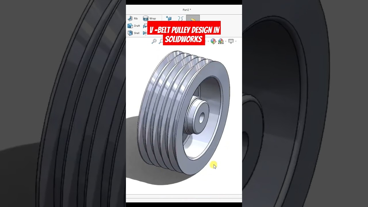 ✅How to sketch pulley in solidworks❓