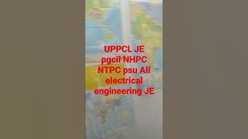 UPPCL JE Tg2 pgcil NHPC NTPC psu All electrical Engineer