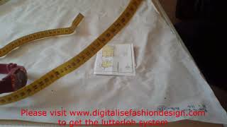 Simple pattern drafting for the beginner with lutterloh pattern 150- 03E