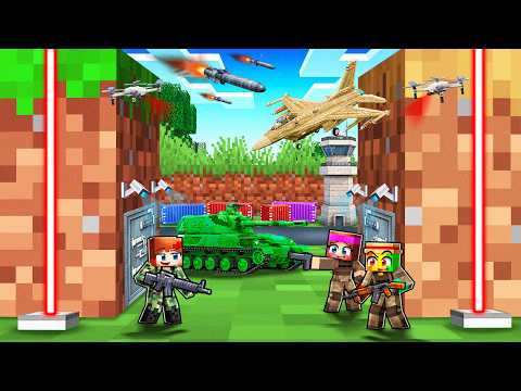 Talcado survie 100 JOURS dans un BLOC MILLITAIRE sur Minecraft !