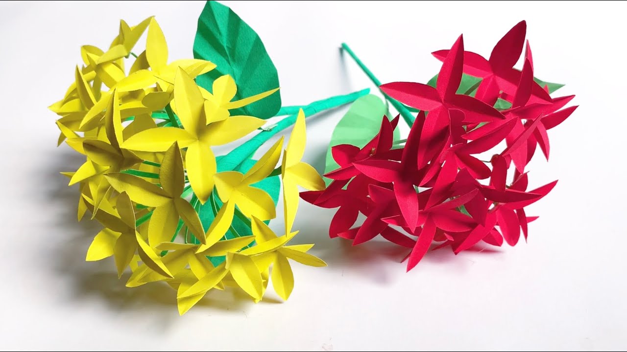 Paper Flower DIY Idea| How To Make Beautiful Paper Flower Out Of Paper| paper flower tutorial