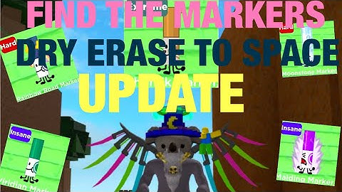 FIND THE MARKERS DRY ERASE TO SPACE UPDATE