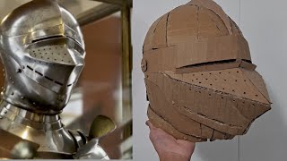 How To Make A Cardboard Knight Helmet (German style) How To Make A Cardboard Knight Helmet (German style)