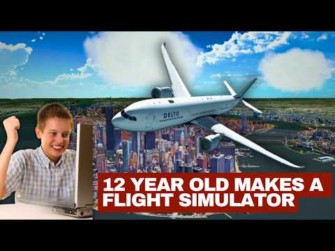 A 12 YEAR OLD FAN Made A Flight Simulator - Is It GOOD?