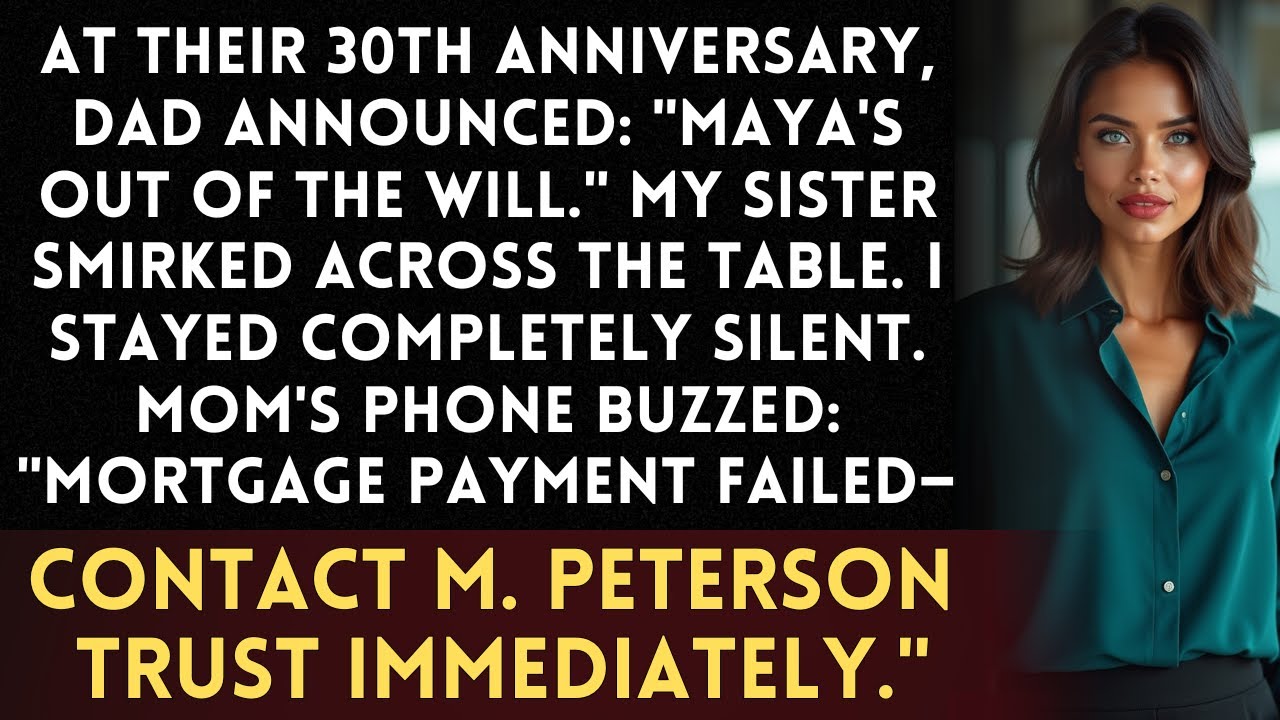 Годовщина свадьбы родителей: отец исключил меня из завещания — я годами выплачивал их ипотеку.