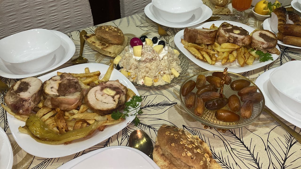 #طاولة_رمضانية  2026🇩🇿 مرق بزيتون والكورني وخبز صحي💪