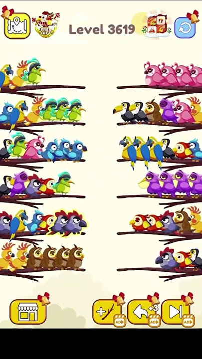 Bird Sort Color Level 3619