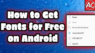 How to get Fonts for free on Android screenshot 4