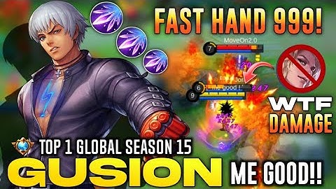 Gusion Robotic Hand Speed!? Insane Dagger Damage!! [ Top 1 Global Gusion S15 ] me good!- MLBB✓