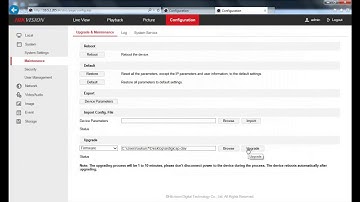 How to upgrade IPC or NVR in web interface