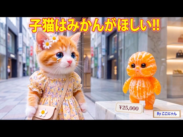【みかん様】 ねこちゃん ぬいぐるみ 感動】ここにゃん、みかんのぬいぐるみが欲しい…落とし物を届けた優し