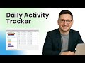 Daily Activity Tracker In Google Sheets