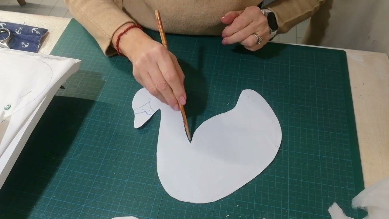549🎀Cigno elegante#cartamodellogratis