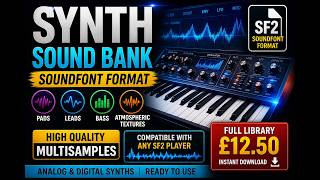 Synth Sound Banks 🎛️ | SF2 SoundFont Pack (Analog & Digital Synths) Synth Sound Banks 🎛️ | SF2 SoundFont Pack (Analog & Digital Synths)