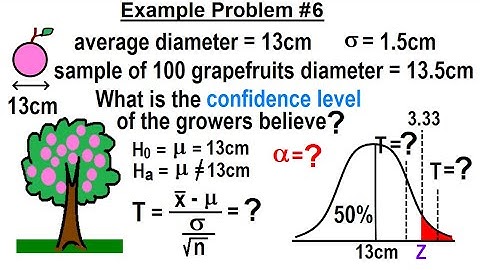 Statistics: Ch 9 Hypothesis Testing (35 of 35) Example Problem #6