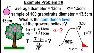 Statistics: Ch 9 Hypothesis Testing (35 of 35) Example Problem #6