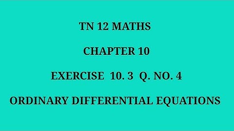 TN 12th maths chapter 10 exercise 10.3 question number 4