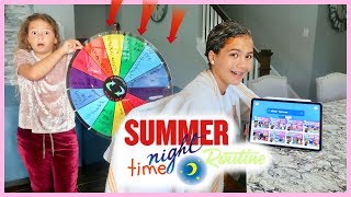 MYSTERY WHEEL CONTROLS OUR SUMMER NIGHTTIME ROUTINE | SISTER FOREVER