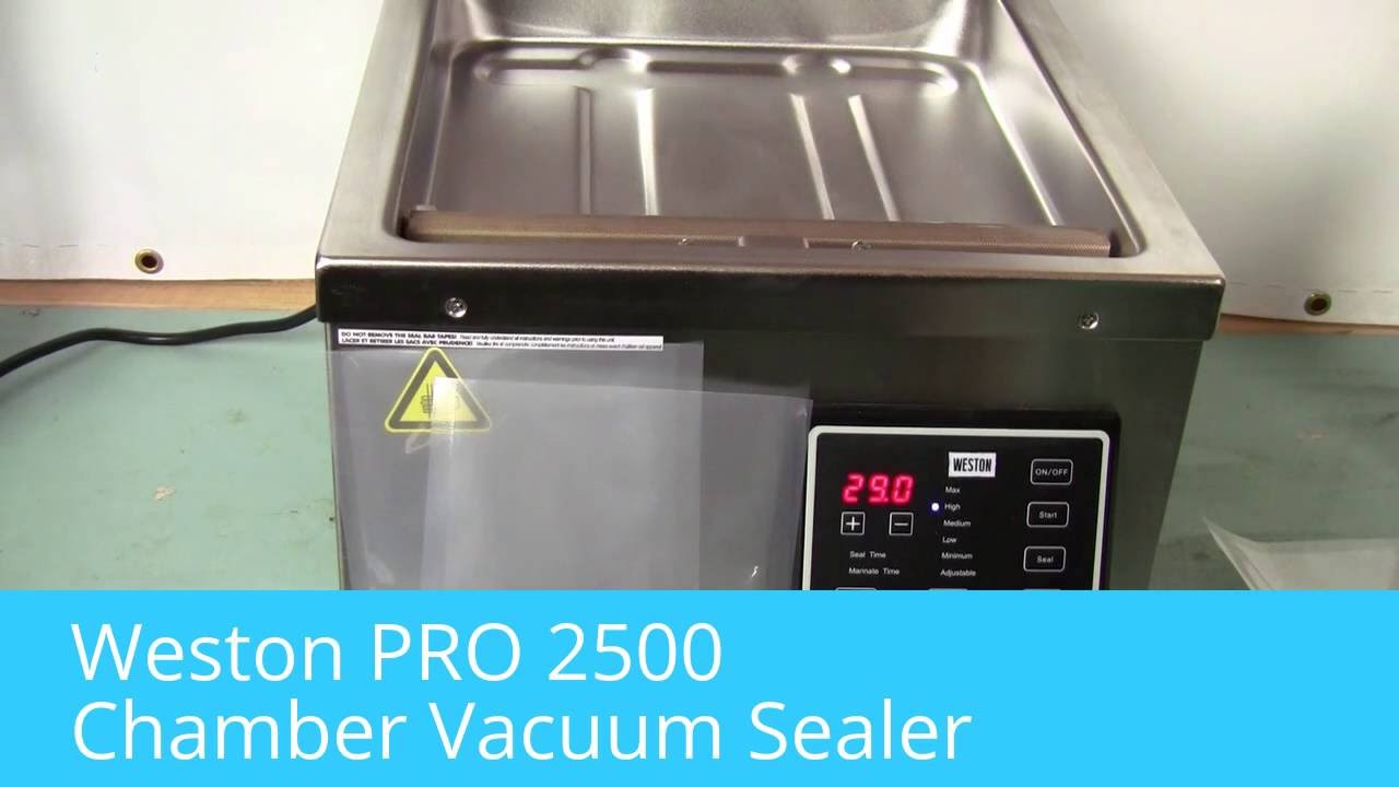Weston Chamber Vacuum Sealer PRO2500 651201W Vacuum Marinator