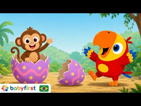 Aprenda Palavras e Letras com Ovos Surpresa e Larry | Desenho Educativo Infantil | BabyFirst