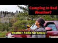 Bad Weather While Camping - Staying Informed