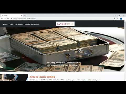 GRIP TASK 1 | Basic Banking System | Web Development & Designing Internship | TSF | By R Soorya