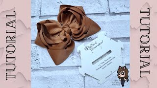 How to make a perfect Triple Layered Boutique Hair Bow using the Brilliant Bow Maker Snap Template