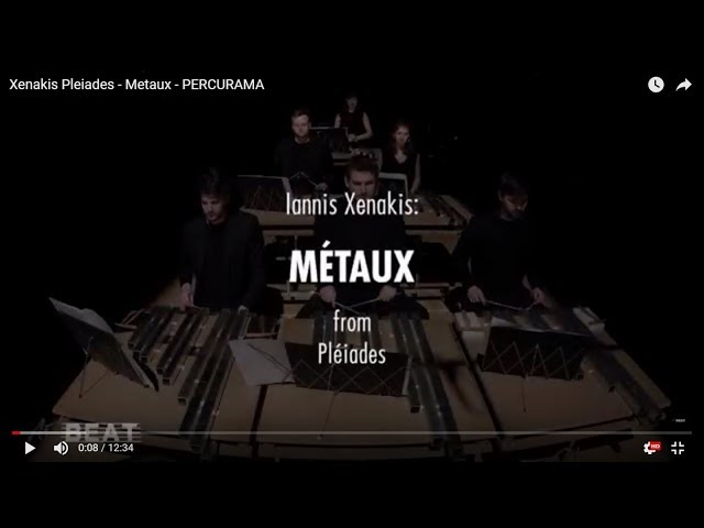 Xenakis - Metaux - PERCURAMA