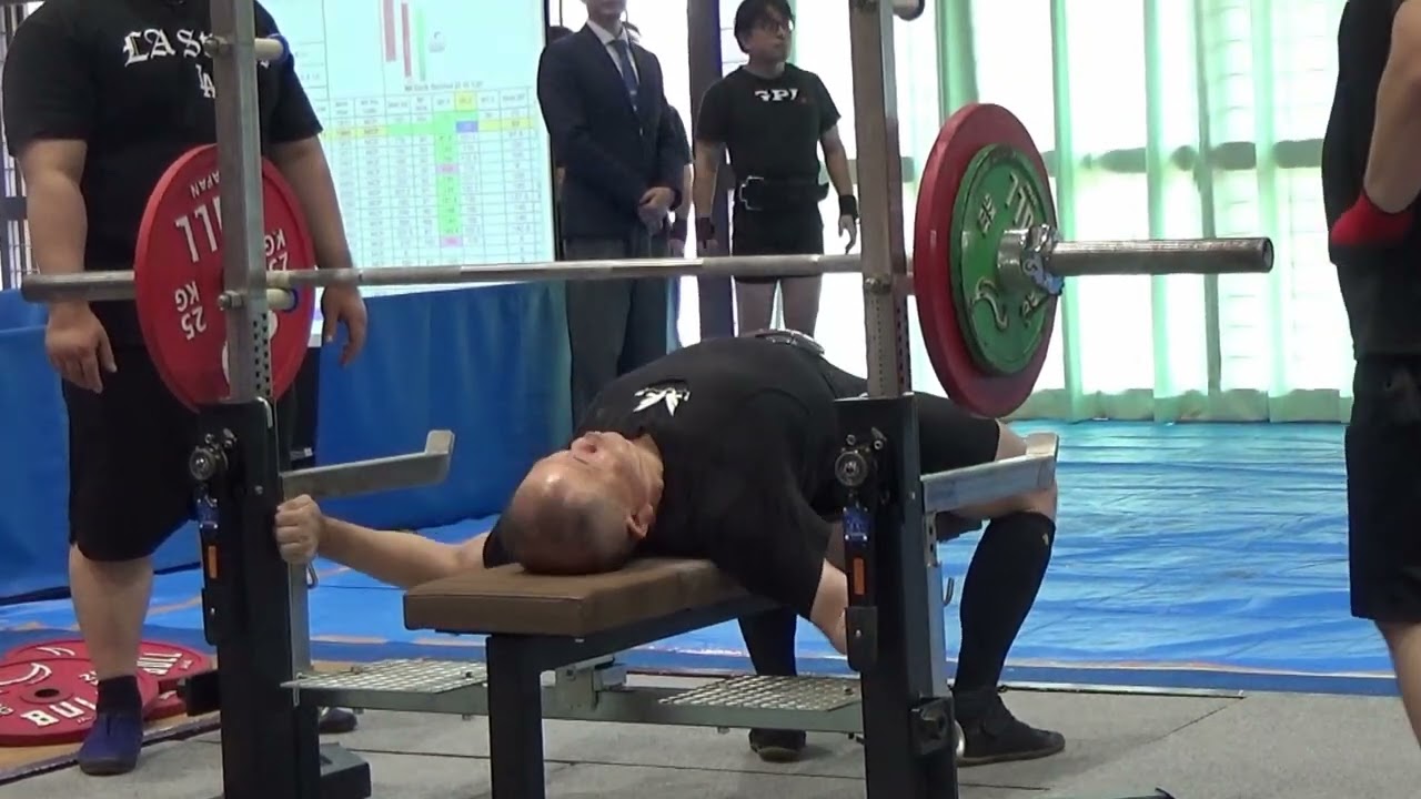 2025東海パワーリフティング大会 AグループBENCH PRESS - YouTube