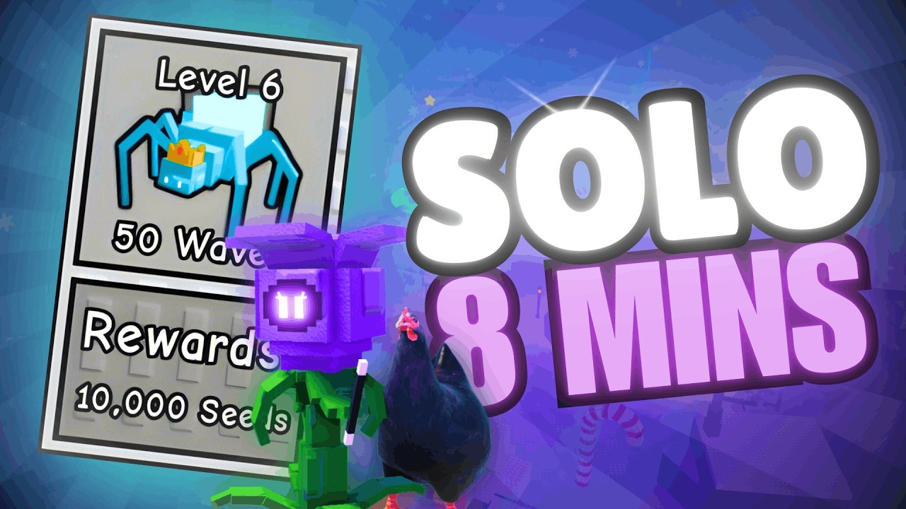 SOLO Winter APOCALYPSE in 8 MINUTES | Garden Tower Defense
