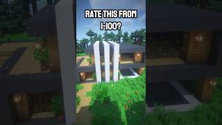 Minecraft Easy Modern House #minecraft #shorts