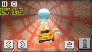 Mega Ramp Car Racing Stunts 3D - Impossibe Tracks #1 | Game Mobil Balap Kartun Rintangan screenshot 2