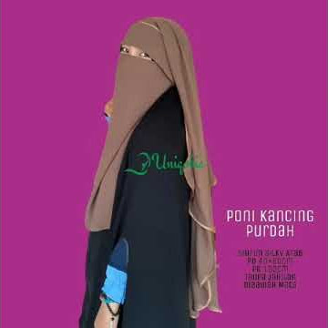 NIQOB Purdah Poni Kancing