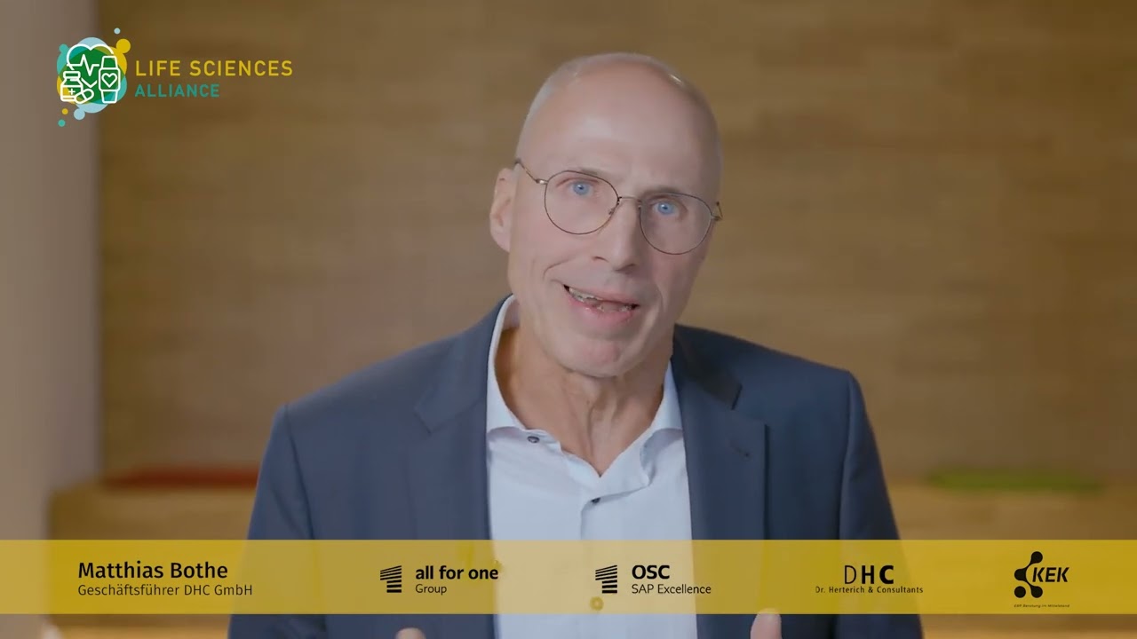Matthias Bothe über die Life Sciences Alliance, dem SAP Consulting Netzwerk für Pharma & MedTech
