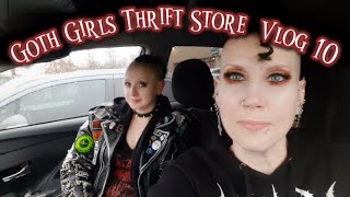 Goth Girls Thrift Store Vlog & Haul 10 Madame Absinthe