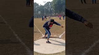 shot put technique practice throw Indian player Chandigarh 46 stadium practice speed technique screenshot 4