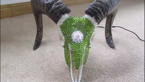 LED Crystal Sheep Ram Skull - Neopixel - Arduino Skull