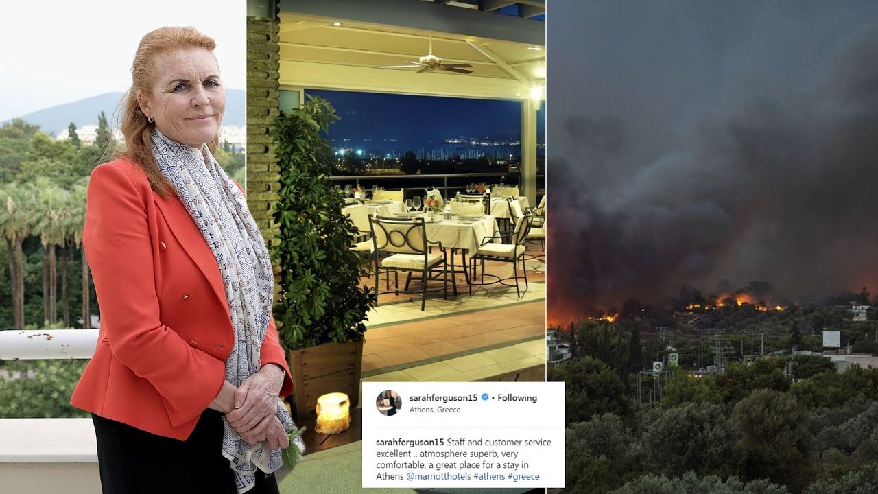 Sarah faces backlash for gushing over hotel after Greek wildfires