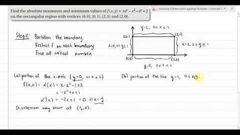[Math 23] Disc 2.2 Absolute Extrema and Lagrange Multipliers