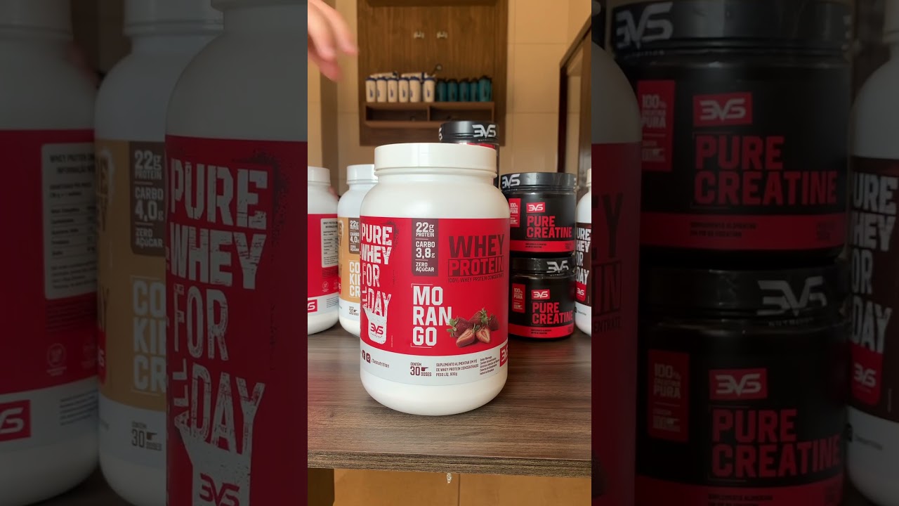 Sou só eu que gosto de whey de morango ? Comenta aí seu whey favorito 👇