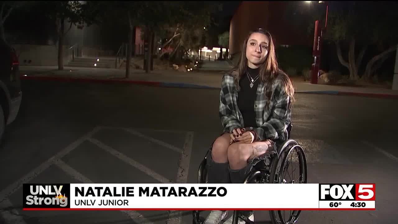 UNLV student helped classmate escape shooting
