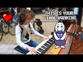 Kid plays perfect rendition of FALLEN DOWN (Undertale) and stuns crowd!