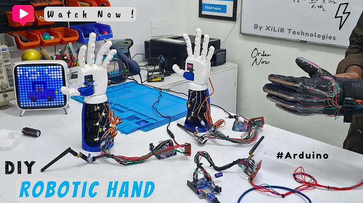 DIY Wireless Robotic Hand using Arduino, Flex Sensors & Rf | 3D Printed | Bionic Hand Project