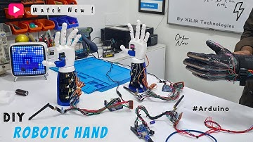 DIY Wireless Robotic Hand using Arduino, Flex Sensors & Rf | 3D Printed | Bionic Hand Project