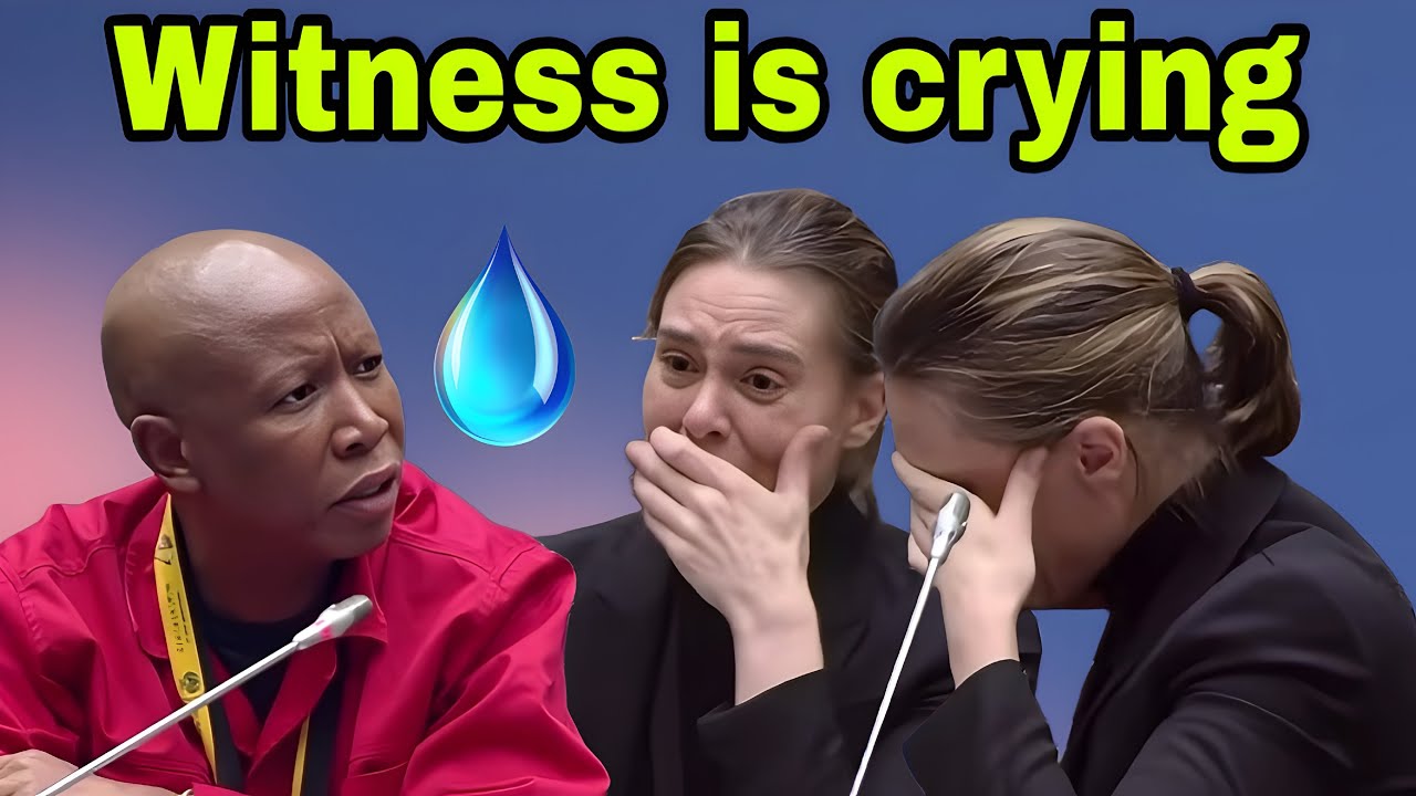 Julius Malema makes Sarah-Jane Trent Cry after tough questions. SHOW US.